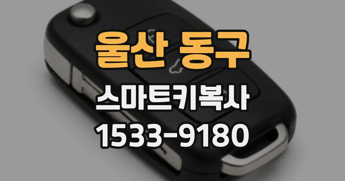 울산 동구 스마트키복사