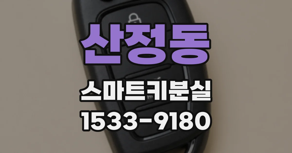 산정동 스마트키분실