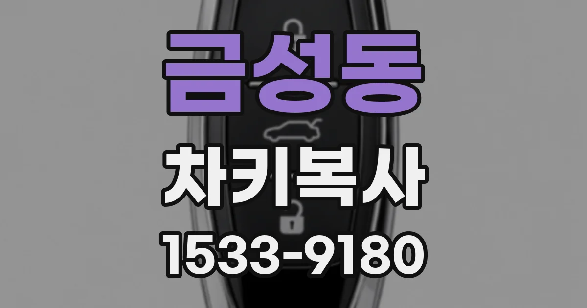 금성동 차키복사