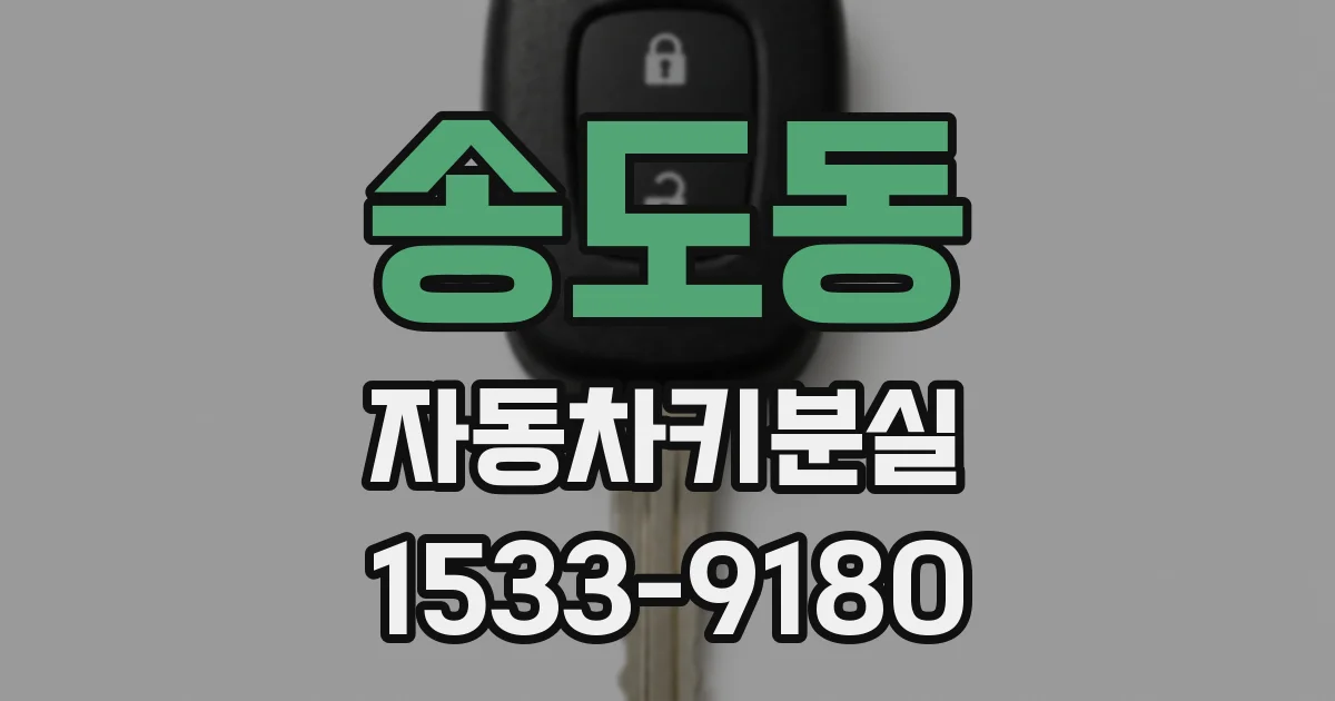 송도동 자동차키분실