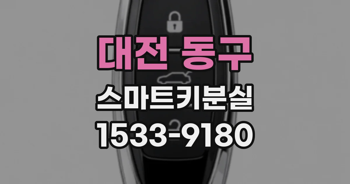대전 동구 스마트키분실