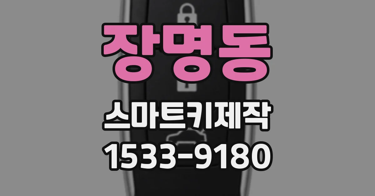 장명동 스마트키제작