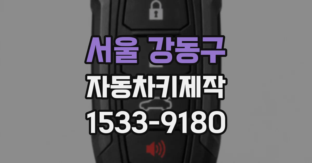 서울 강동구 자동차키제작