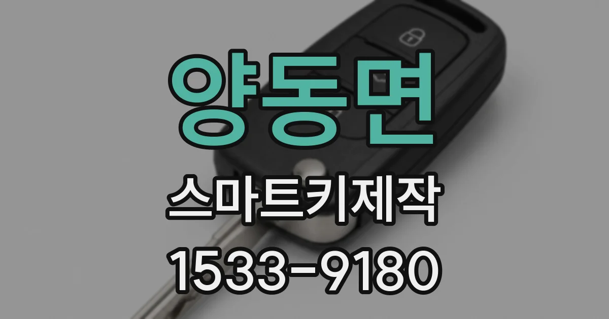 양동면 스마트키제작