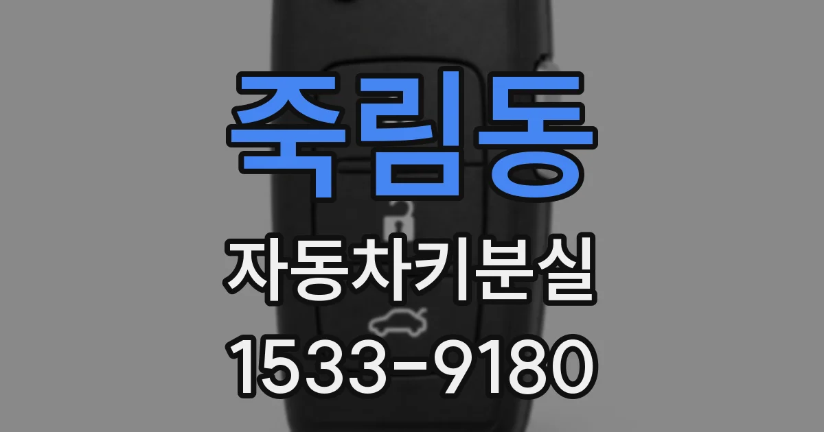 죽림동 자동차키분실