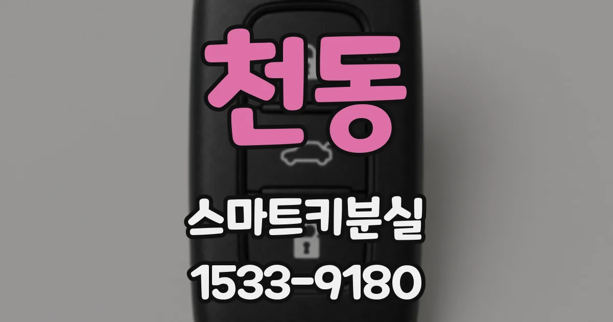 천동 스마트키분실