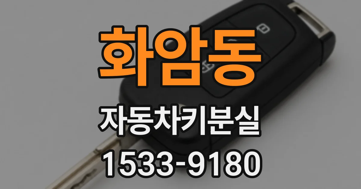 화암동 자동차키분실