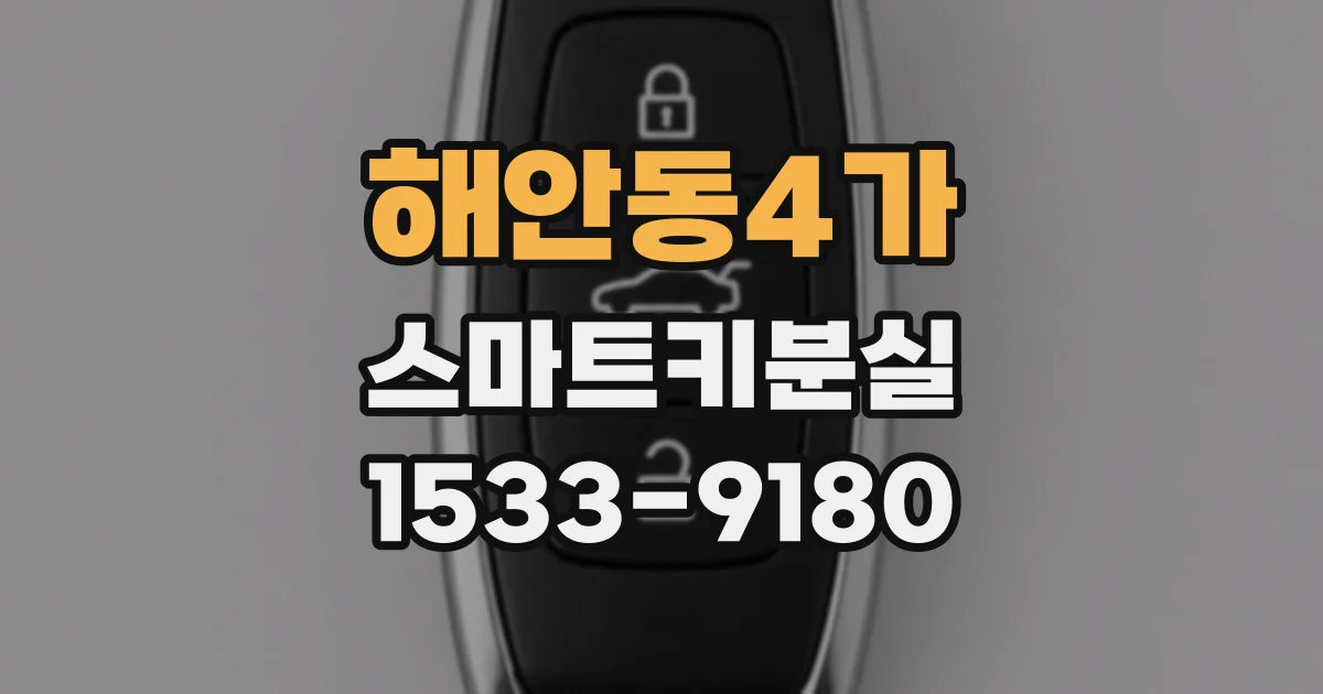 해안동4가 스마트키분실