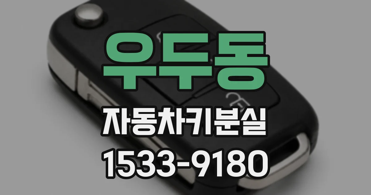 우두동 자동차키분실