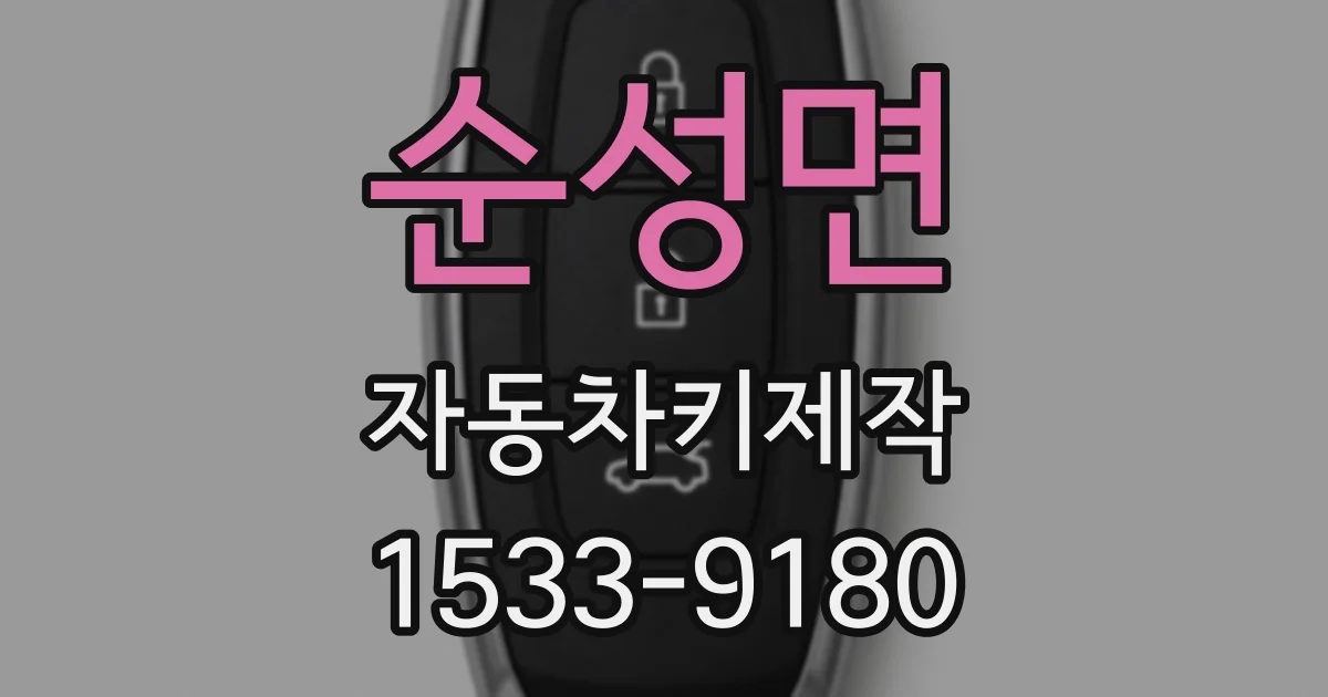 순성면 자동차키제작