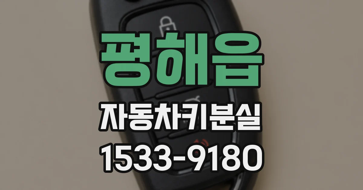 평해읍 자동차키분실