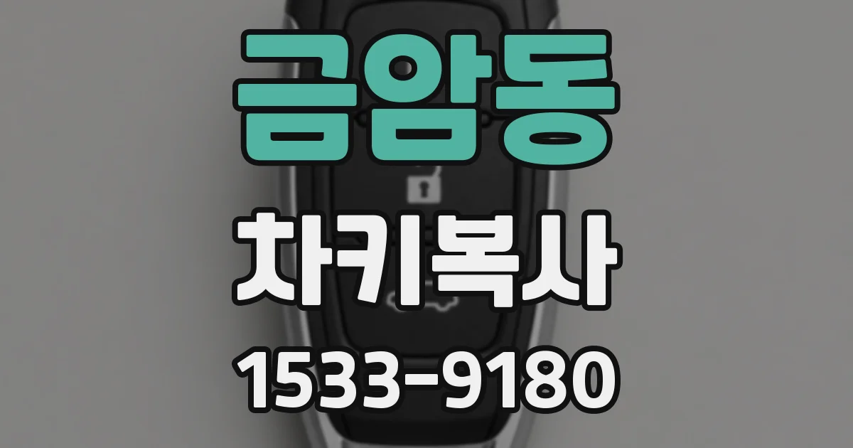 금암동 차키복사
