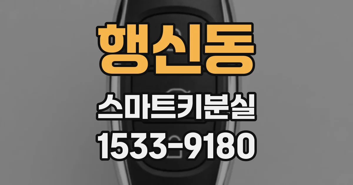 행신동 스마트키분실