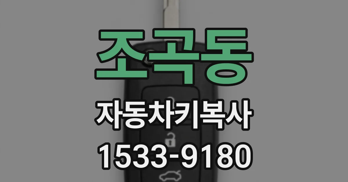 조곡동 자동차키복사