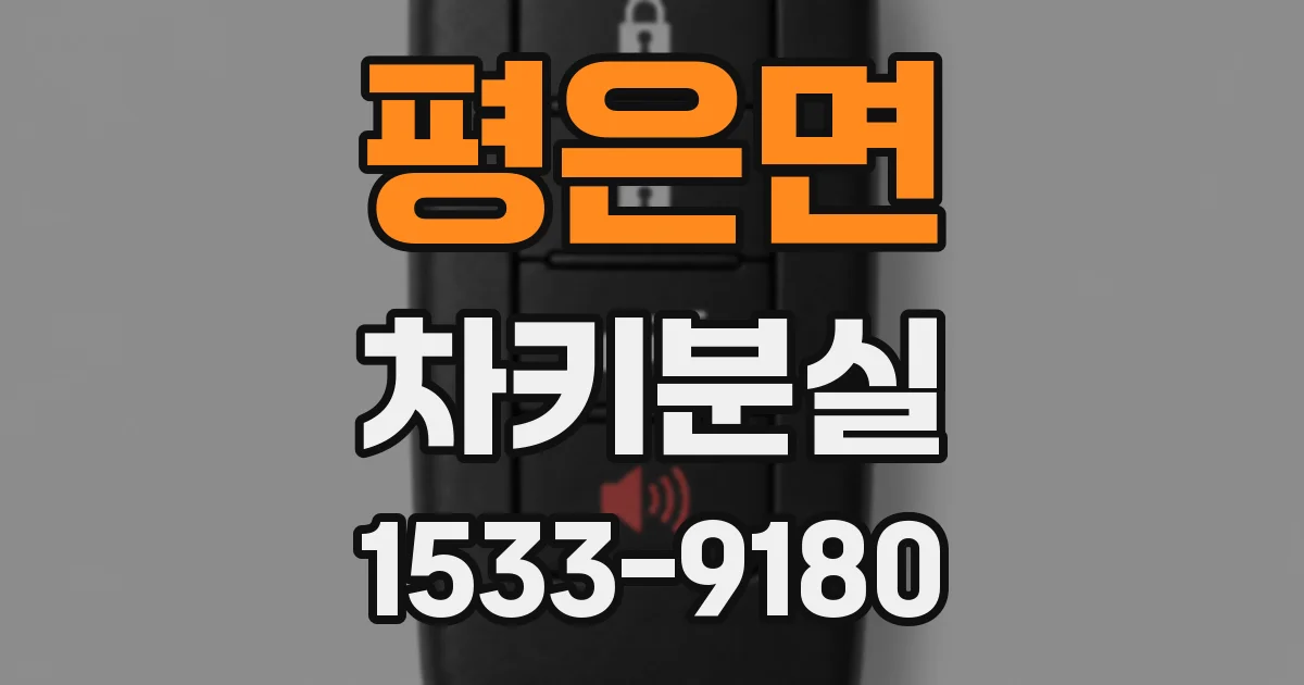 평은면 차키분실
