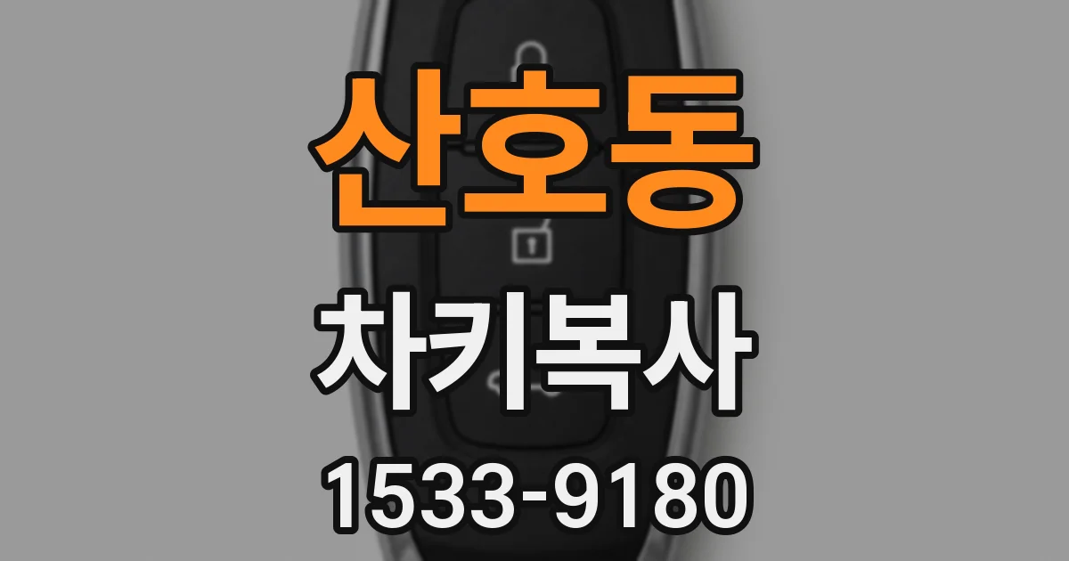 산호동 차키복사