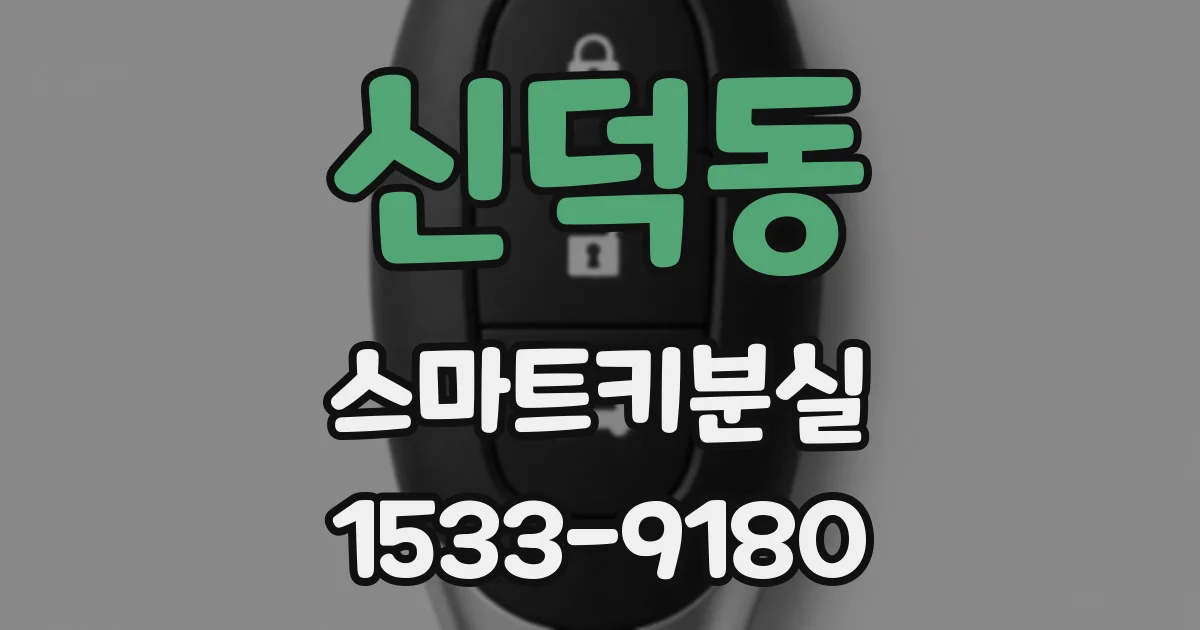 신덕동 스마트키분실