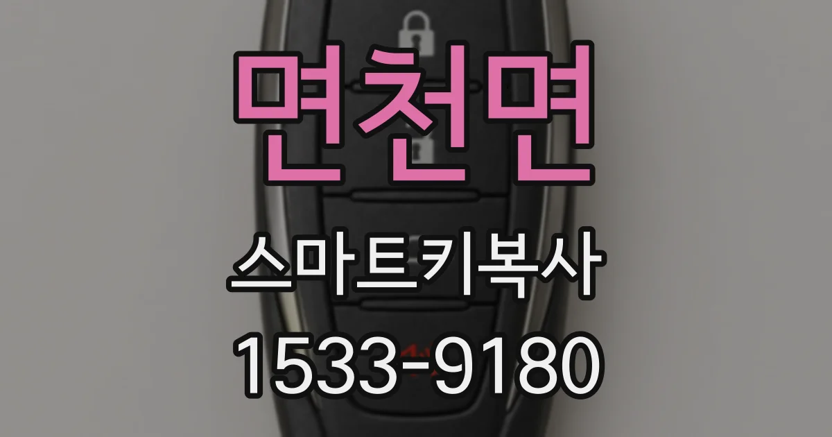 면천면 스마트키복사