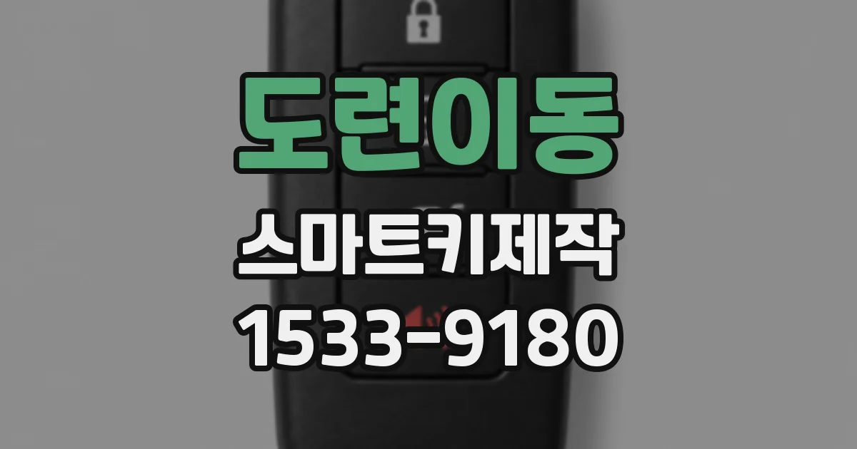 도련이동 스마트키제작