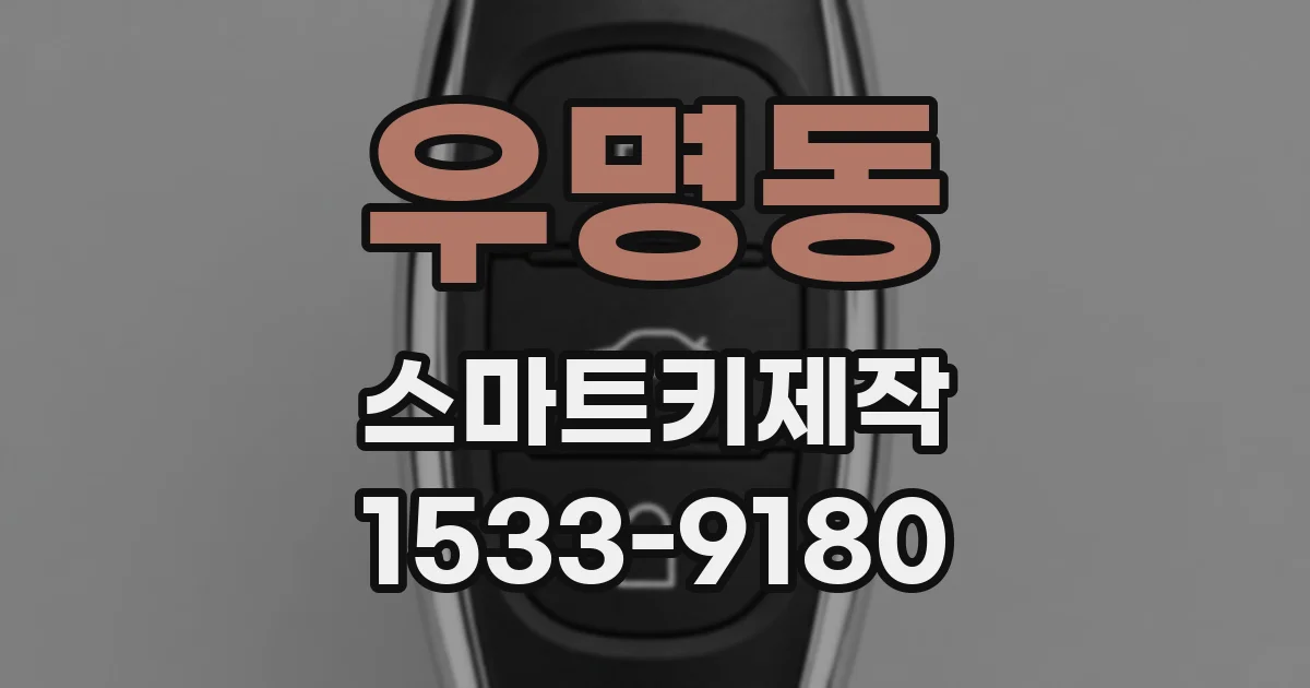 우명동 스마트키제작