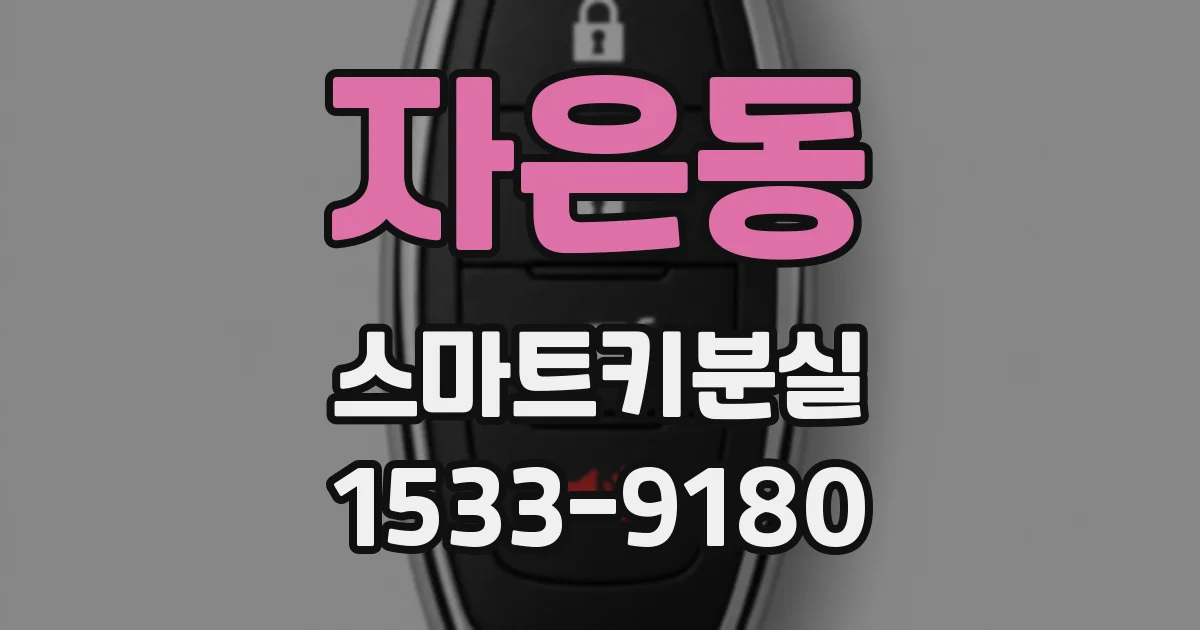 자은동 스마트키분실