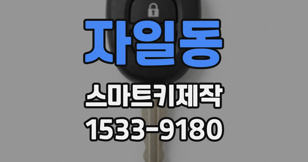 자일동 스마트키제작