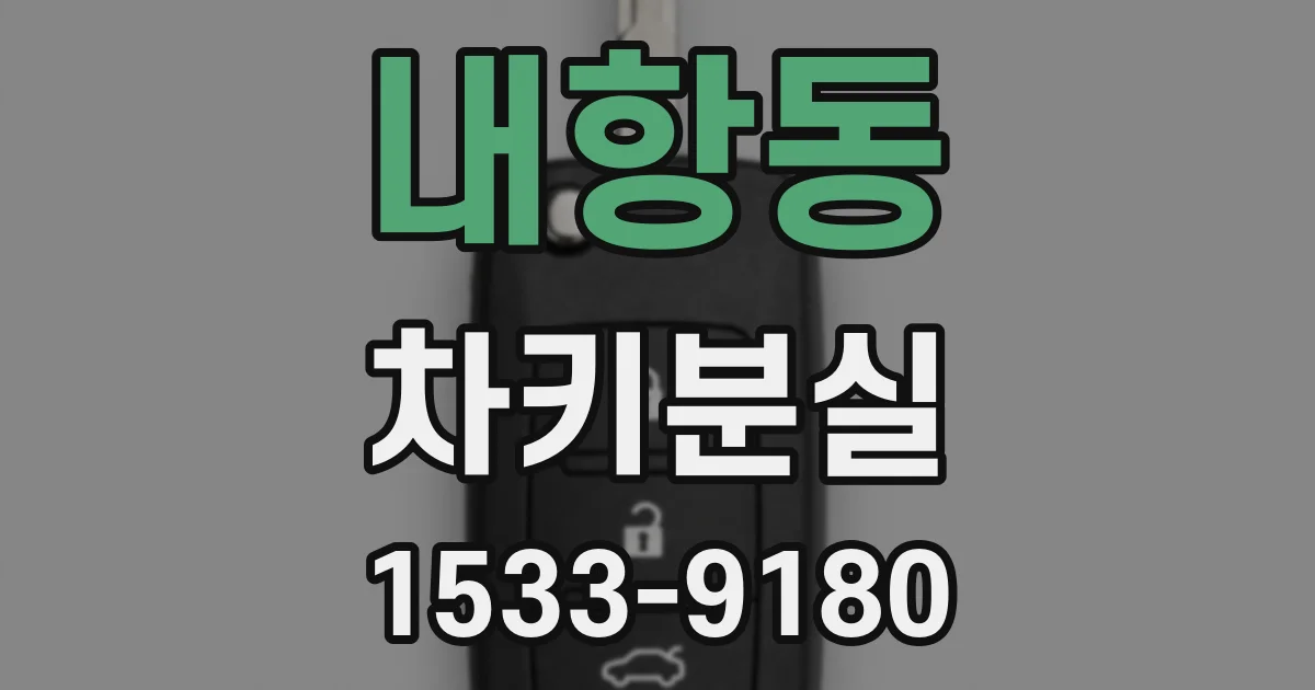 내항동 차키분실