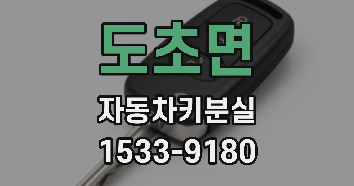 도초면 자동차키분실
