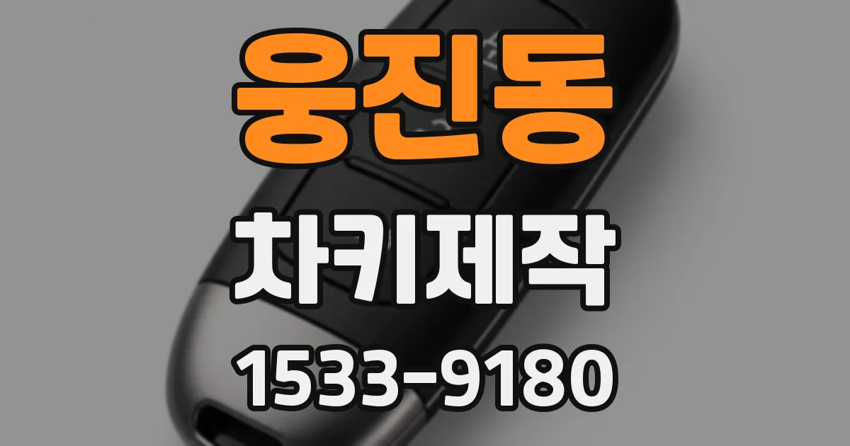 웅진동 차키제작