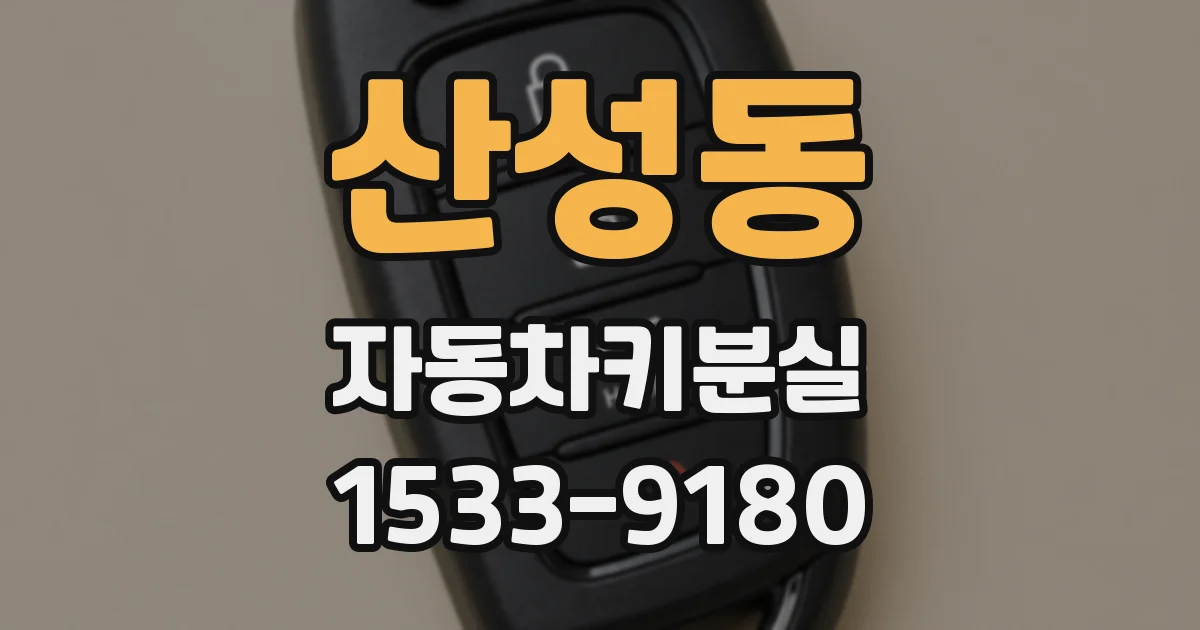 산성동 자동차키분실