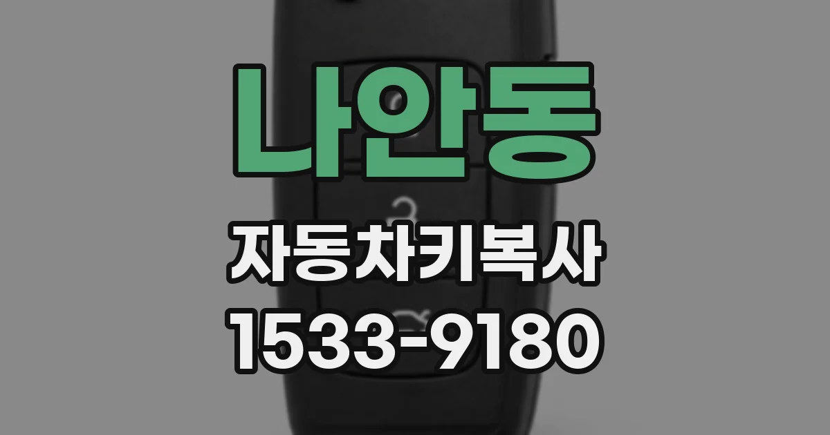 나안동 자동차키복사