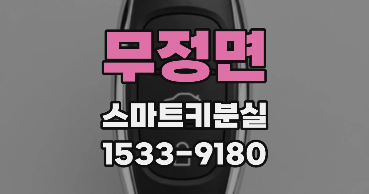 무정면 스마트키분실