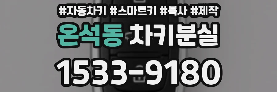 온석동 차키분실