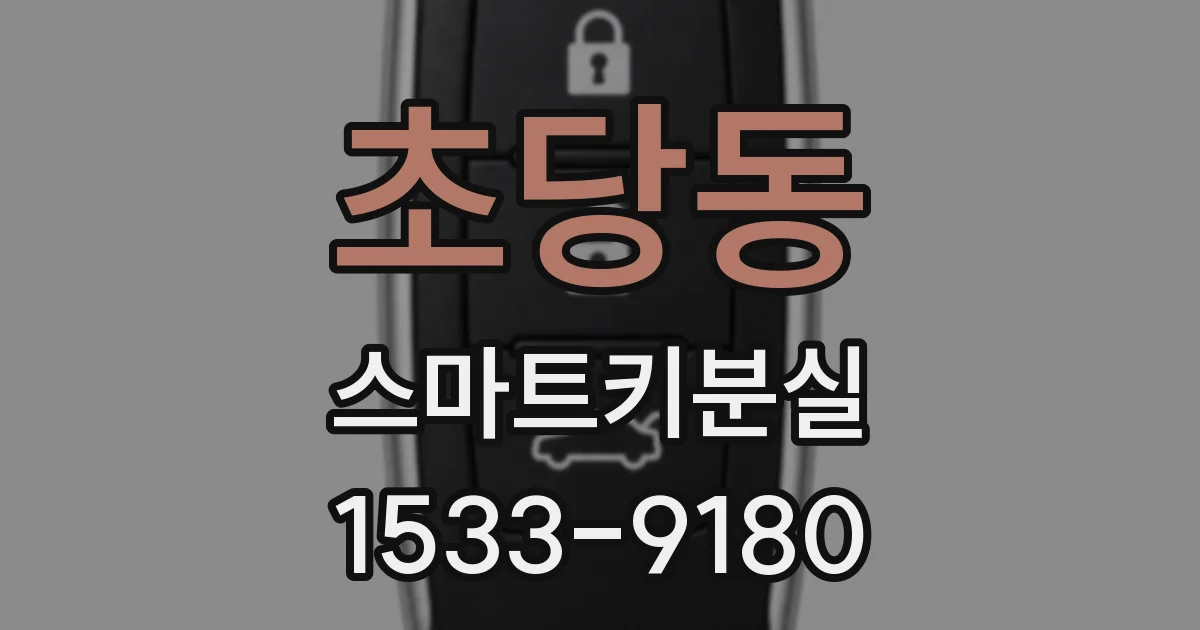 초당동 스마트키분실