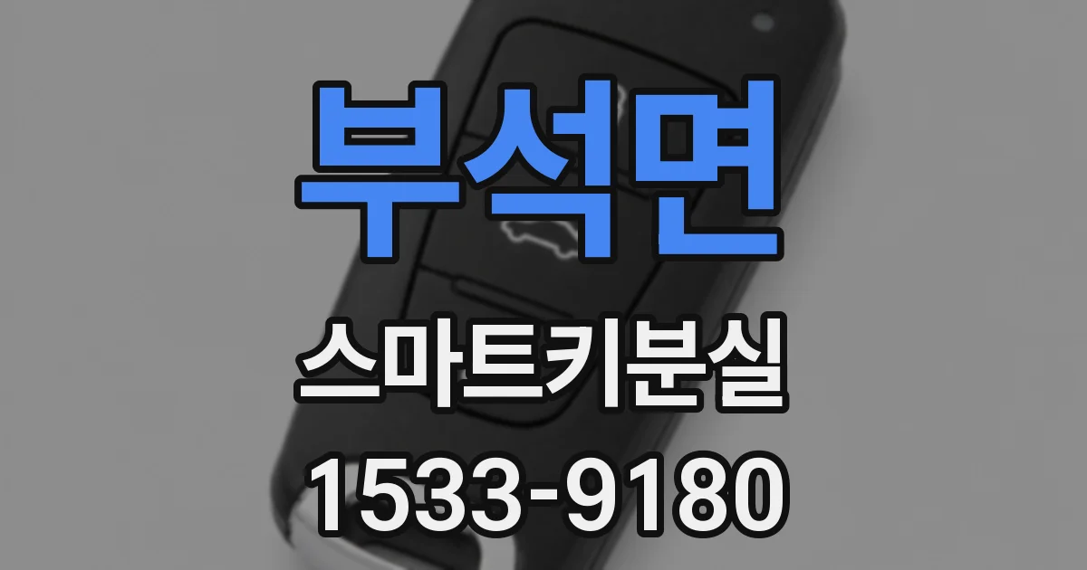 부석면 스마트키분실