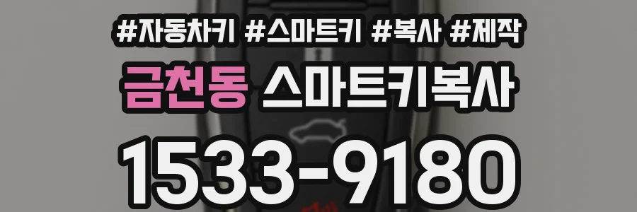 금천동 스마트키복사
