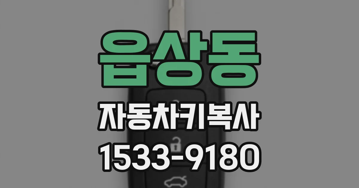 읍상동 자동차키복사