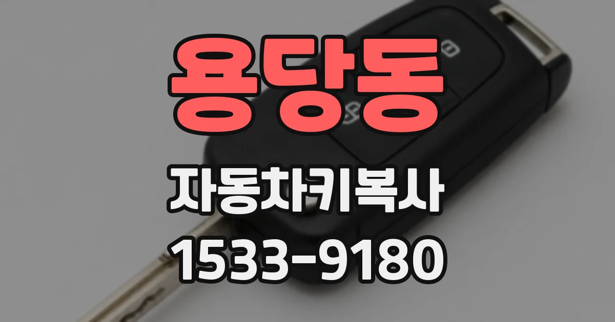 용당동 자동차키복사