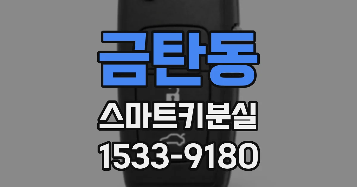 금탄동 스마트키분실