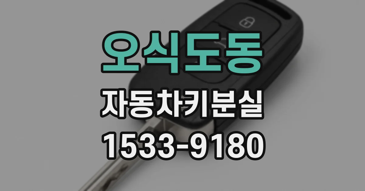 오식도동 자동차키분실