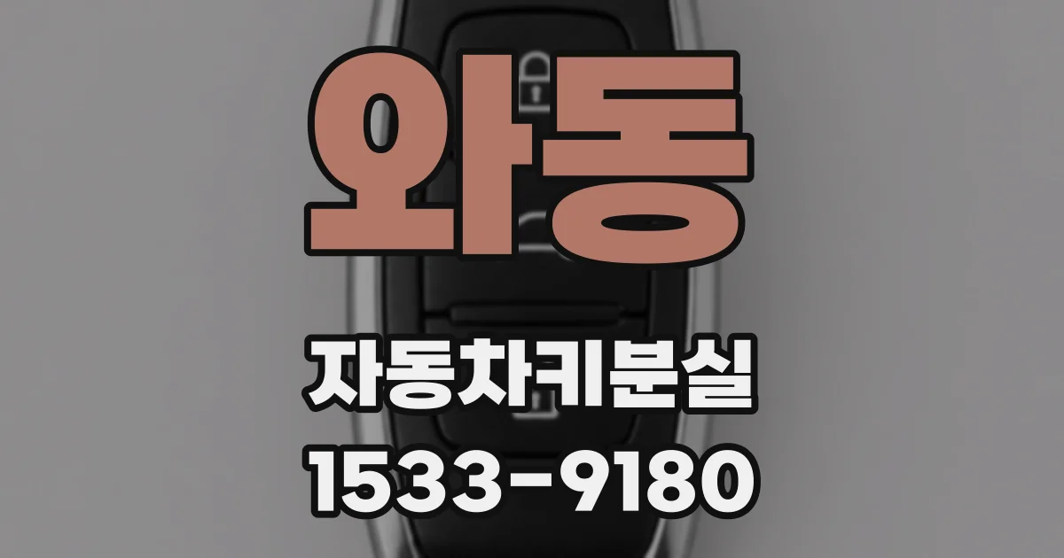 와동 자동차키분실