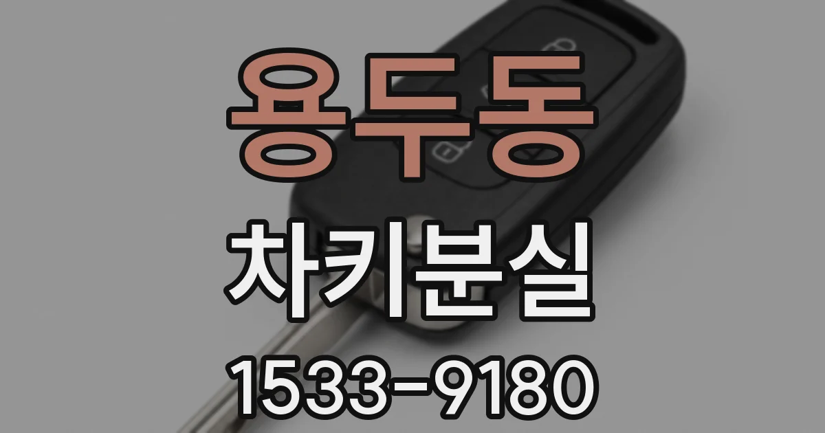 용두동 차키분실