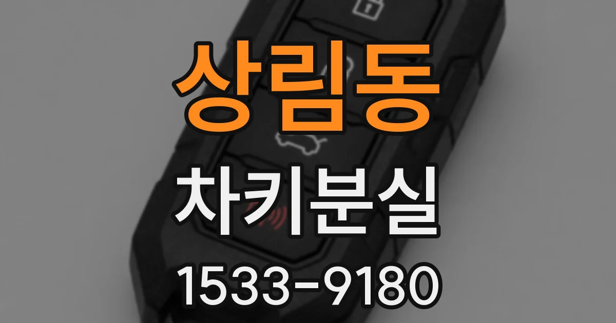 상림동 차키분실