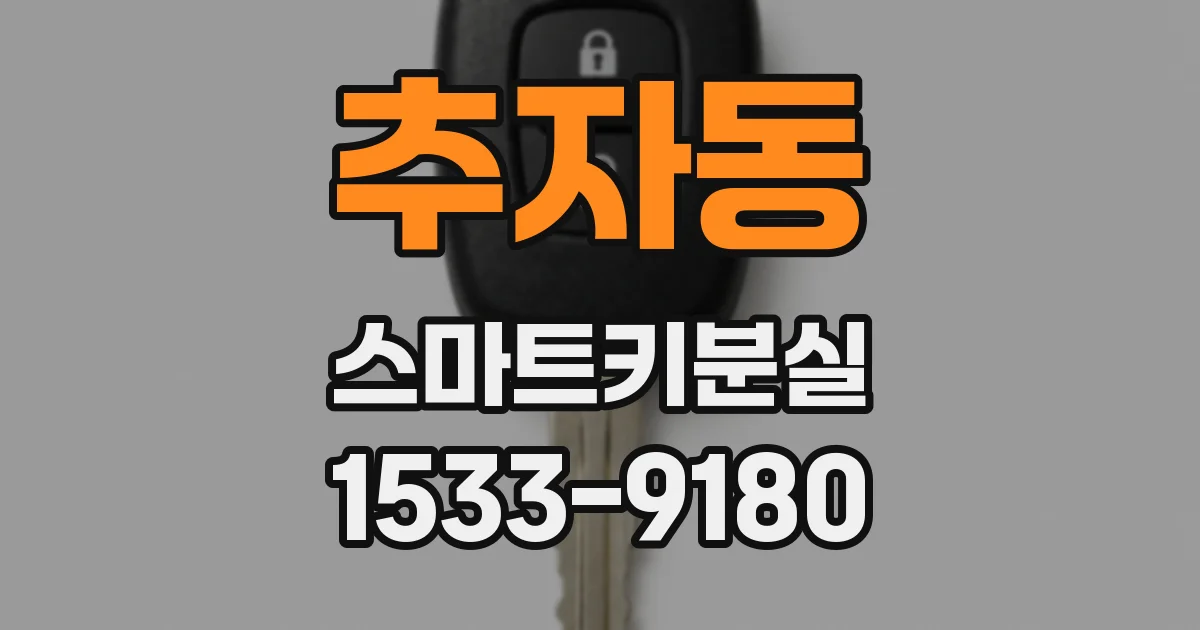 추자동 스마트키분실