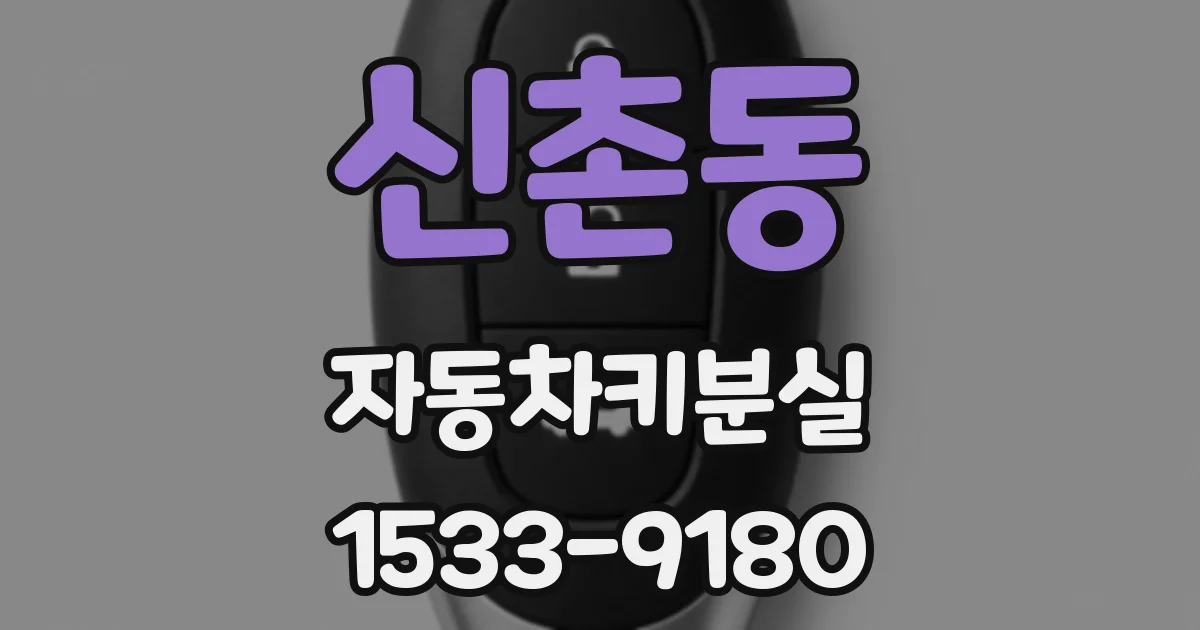신촌동 자동차키분실