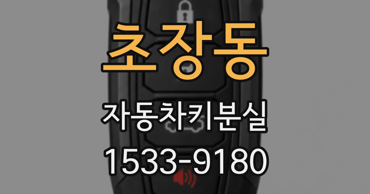 초장동 자동차키분실