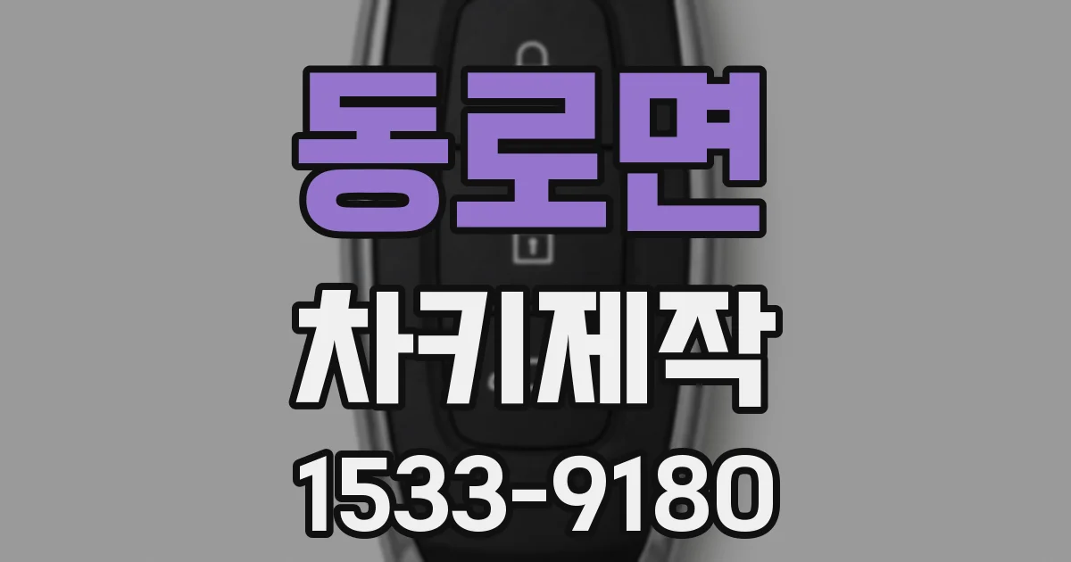 동로면 차키제작