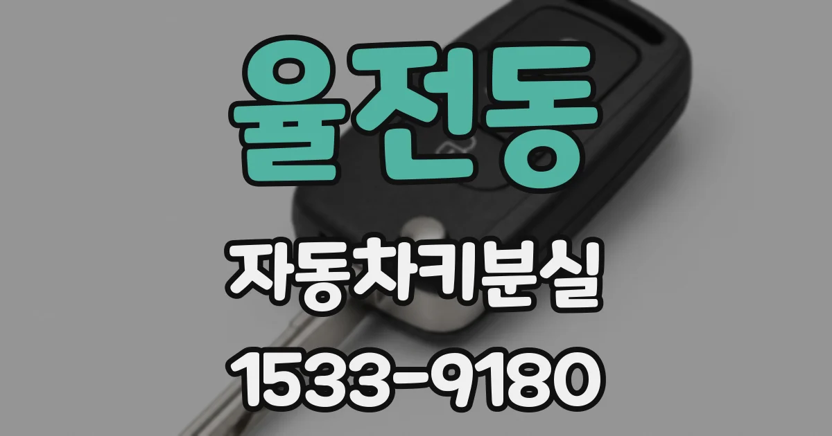 율전동 자동차키분실