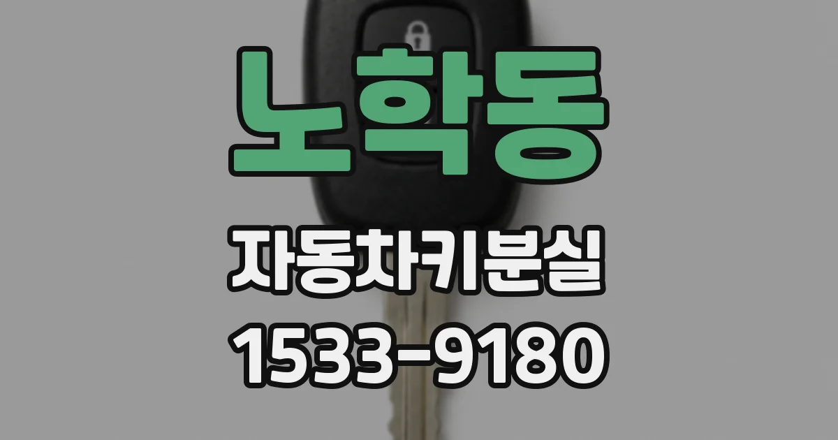 노학동 자동차키분실