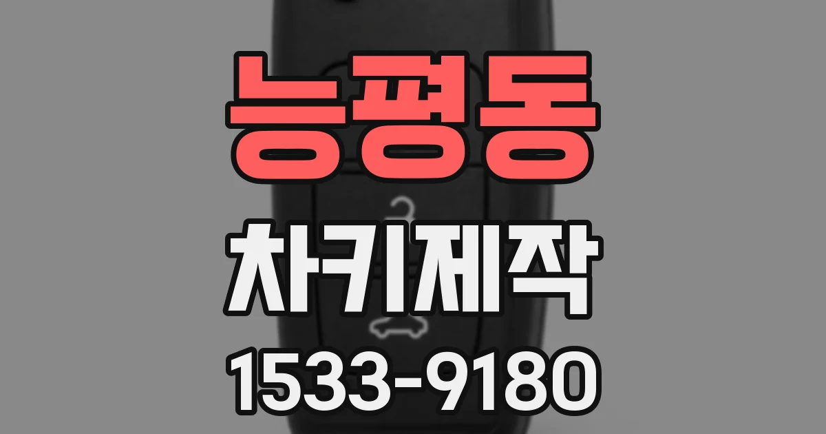 능평동 차키제작